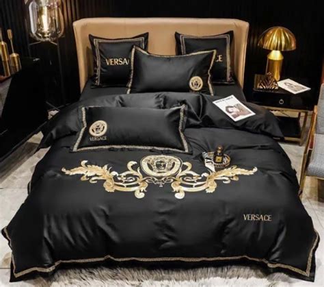 black and gold bedding versace|versace bed sets.